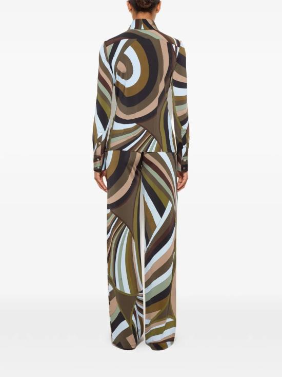 26SS 푸찌 스트레이트 팬츠 6HJT306H757008 Green - PUCCI