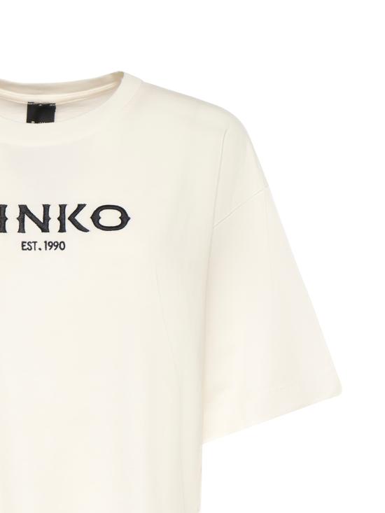 26SS 핑코 반팔 티셔츠 106872 A3B3Z05 White - PINKO