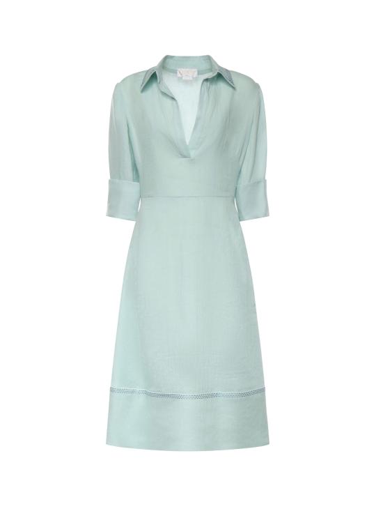 26SS 제니 미디 원피스 80AAO42E N0750189 CANAL GREEN