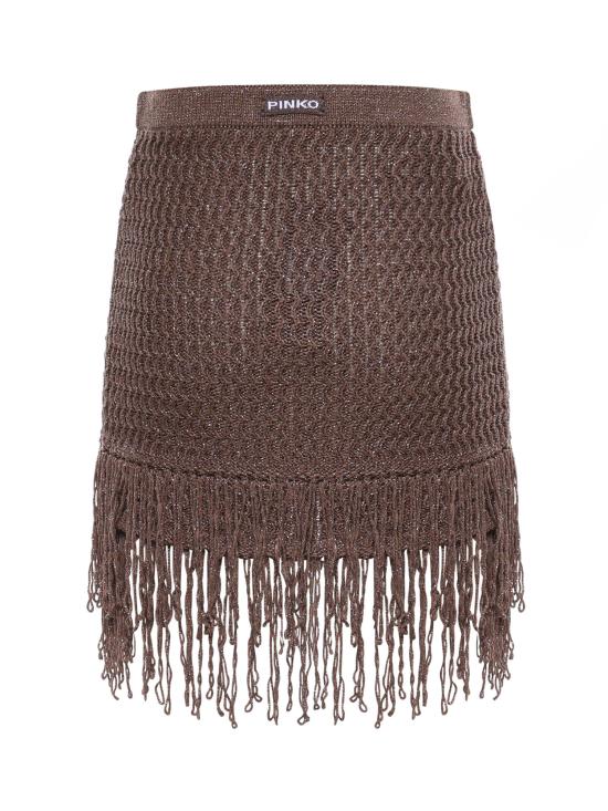 26SS 핑코 숏 스커트 106960 A3CII69 BROWN - PINKO