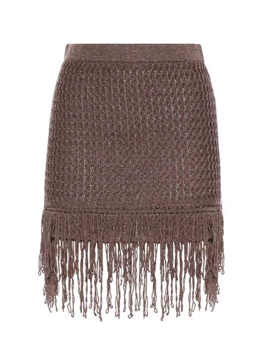 26SS 핑코 숏 스커트 106960 A3CII69 BROWN