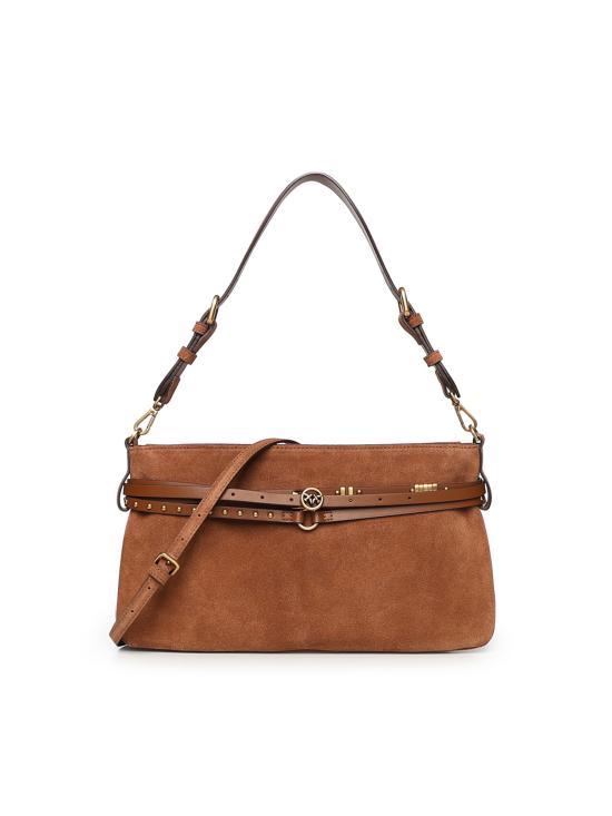 26SS 핑코 숄더백 106176 A0F6L17Q Brown