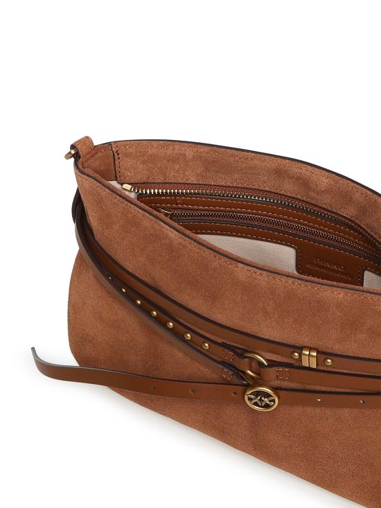 26SS 핑코 숄더백 106176 A0F6L17Q Brown - PINKO