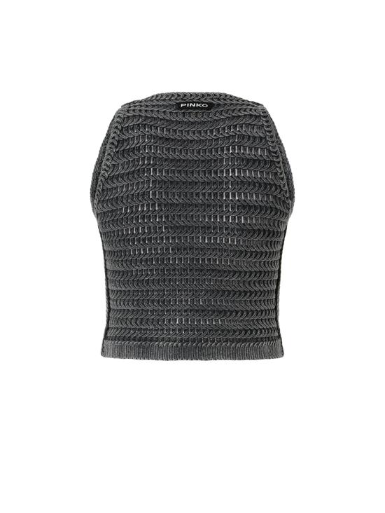 26SS 핑코 긴팔 티셔츠 106859 A3BAI91 GRIGIO NERO PIRATA - PINKO