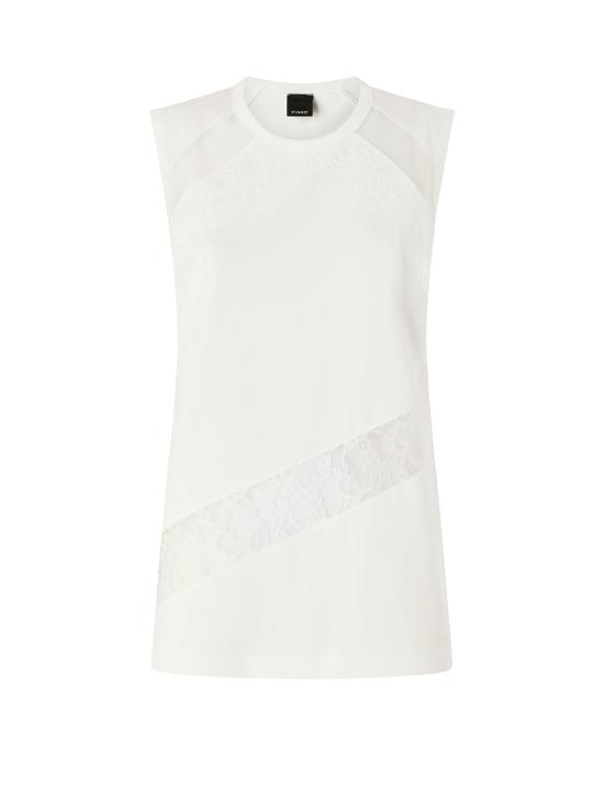 26SS 핑코 긴팔 티셔츠 106291 A335Z05 White