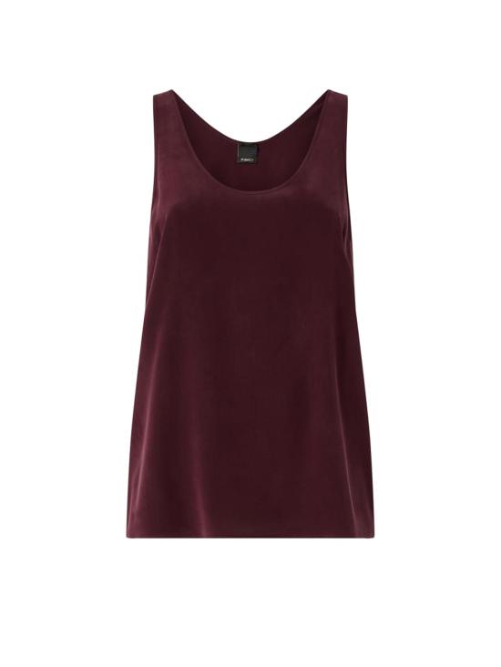 26SS 핑코 긴팔 티셔츠 104670 A2T7RR7 Bordeaux