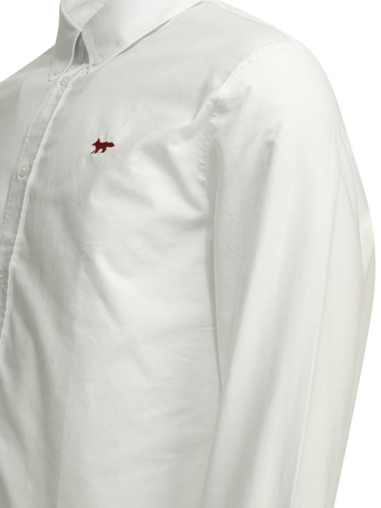 26SS 메종키츠네 긴팔 셔츠 QM00426WC5062P100 White - MAISON KITSUNE