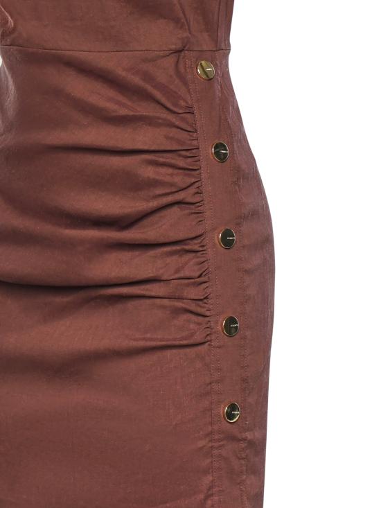 26SS 핑코 미디 원피스 106521 A34IL78 Brown - PINKO