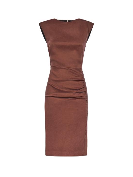 26SS 핑코 미디 원피스 106521 A34IL78 Brown