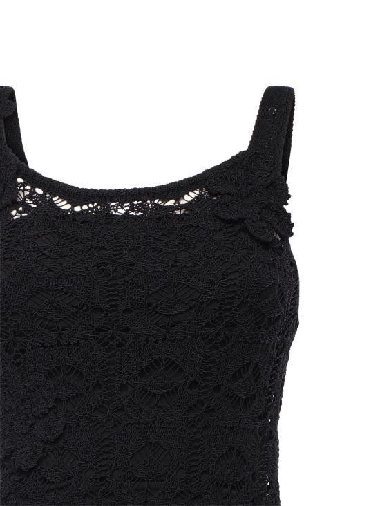 26SS 핑코 미디 원피스 106862 A3B8Z99 Black - PINKO