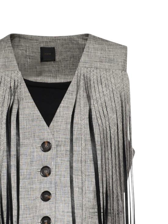 26SS 핑코 베스트 106965 A3ASZZ2 Multicolor Black White - PINKO