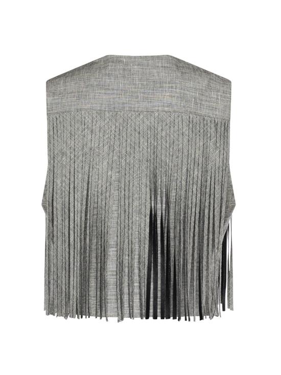 26SS 핑코 베스트 106965 A3ASZZ2 Multicolor Black White - PINKO