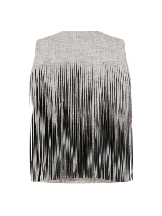 26SS 핑코 베스트 106965 A3ASZZ2 Multicolor Black White - PINKO