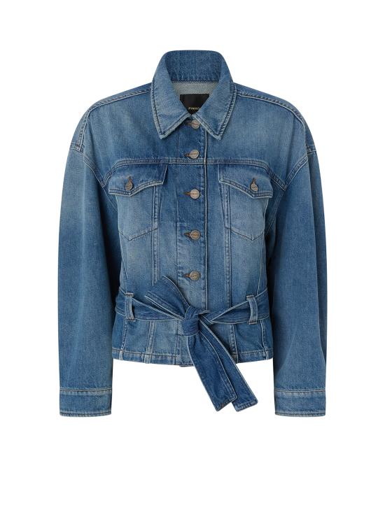 26SS 핑코 데님 자켓 106389 A341PJV Blue