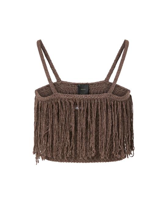 26SS 핑코 민소매 티셔츠 106961 A3CII69 BEIGE FERRO - PINKO