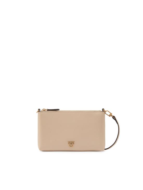 26SS 핑코 클러치/파우치 104277 A0F1C50Q BEIGE GRIGIO FUMO ANTIQUE GOLD