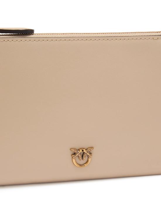 26SS 핑코 클러치/파우치 104277 A0F1C50Q BEIGE GRIGIO FUMO ANTIQUE GOLD - PINKO