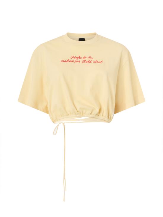 26SS 핑코 반팔 티셔츠 106871 A3BMC19 Yellow