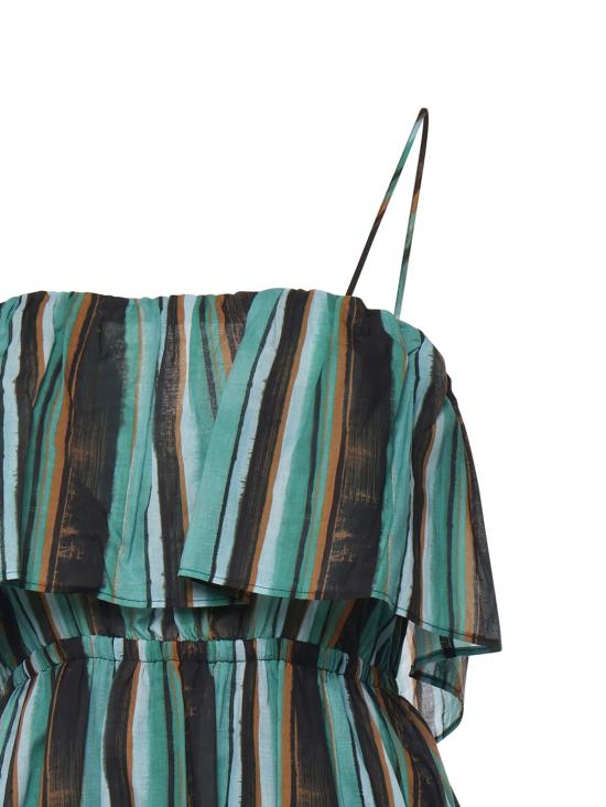 26SS 핑코 롱 원피스 106878 A3CHSD3 Multicolor Green Black - PINKO