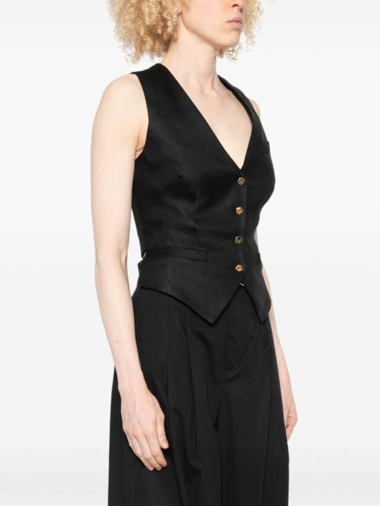 26SS 엘리자베타프랜치 베스트 GL00862E2 110 Nero - ELISABETTA FRANCHI