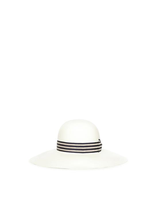 26SS 보르살리노 버킷햇 230029 01V5 SBIANCATO CINTA A RIGHE ABISSO - BORSALINO