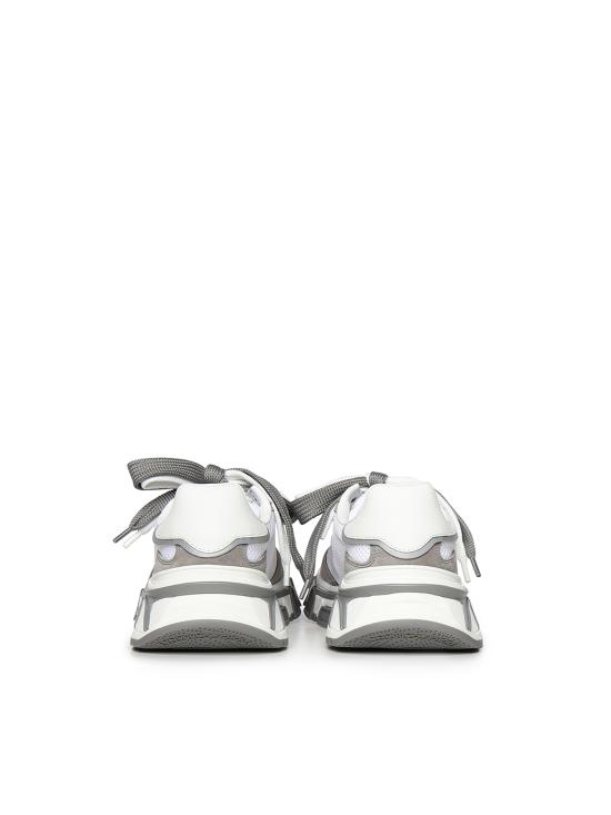 26SS 돌체앤가바나 DG 컨트리 로드 나일론 앤 레더 스니커즈 CS2403 A02088B932 WHITE GREY - DOLCE & GABBANA