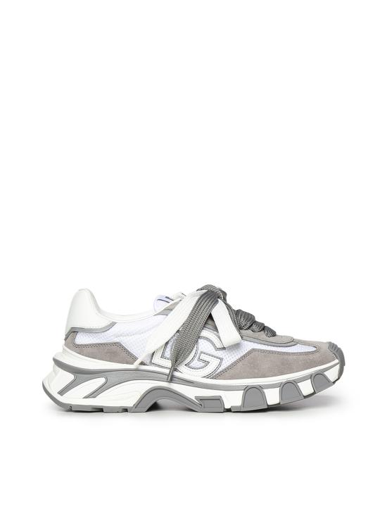 26SS 돌체앤가바나 DG 컨트리 로드 나일론 앤 레더 스니커즈 CS2403 A02088B932 WHITE GREY