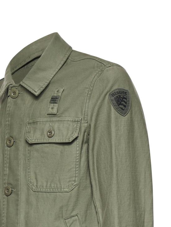 26SS 블라우어 긴팔 셔츠 26SBLUC04118 007452694 Olive green - BLAUER