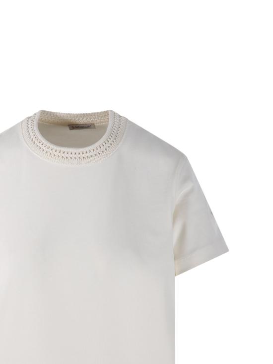 26SS 몽클레어 반팔 티셔츠 8C00062 89B8U 034 NATURAL DOM - MONCLER