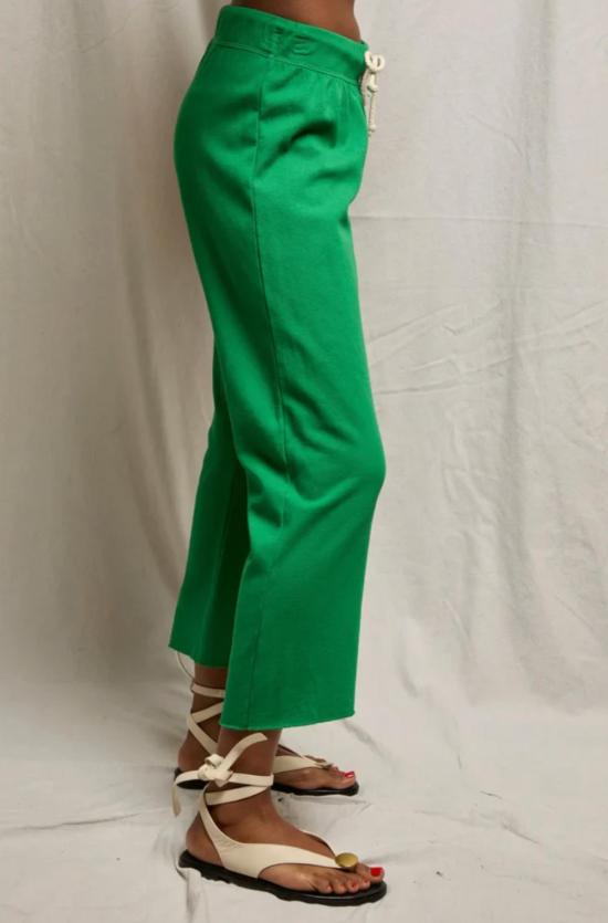  퍼펙트 화이트 티 트레이닝/조거 팬츠 퍼펙트화이트티 자메이카 플리스 드로스트링 크롭 스웨트팬츠 그래스 - PERFECT WHITE TEE