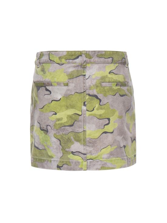 26SS 핑코 숏 스커트 107686 A3O7CSL Multi Beige Green Black Lim - PINKO