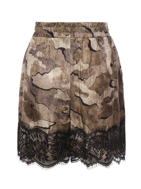 26SS 핑코 숏팬츠 107608 A3MYCSZ Multi Beige Green Black - PINKO