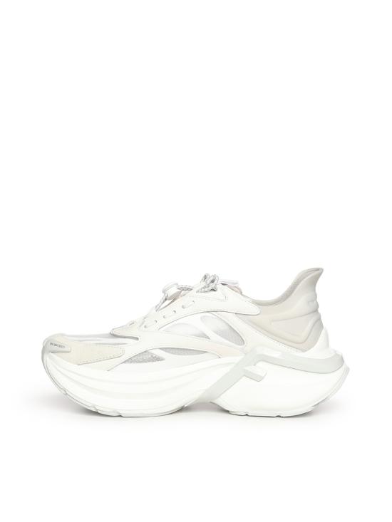 26SS 펜디 F-라이트 가죽 메쉬 러닝 슈즈 8E8887 AYFPF1V80 WHITE - FENDI