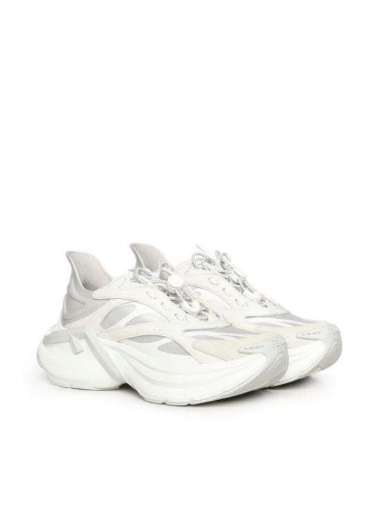 26SS 펜디 F-라이트 가죽 메쉬 러닝 슈즈 8E8887 AYFPF1V80 WHITE - FENDI