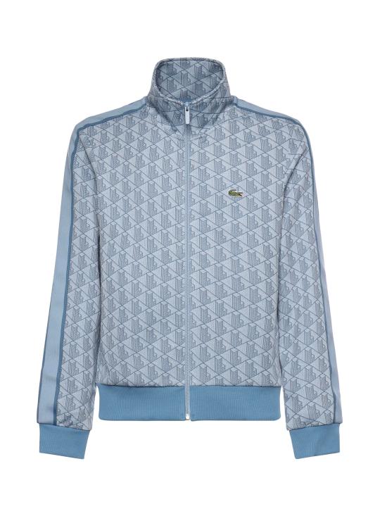 26SS 라코스테 모노그램 집업 스웨트셔츠 SH1368 1QI Blue