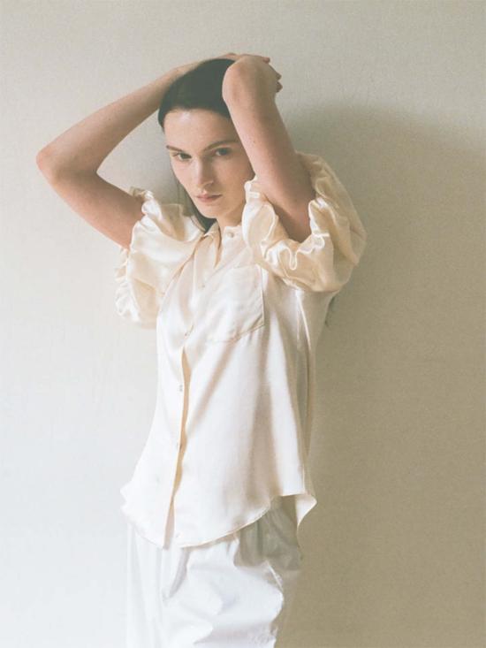  하이 블라우스 팔로마  아이보리