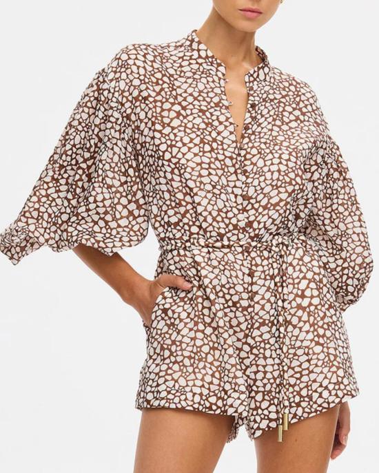 키바리 점프수트 솔라라 플레이수트 브라운 - KIVARI