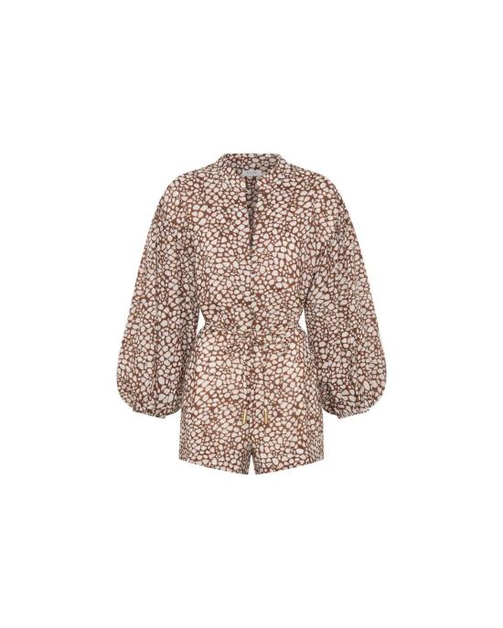  키바리 점프수트 솔라라 플레이수트 브라운