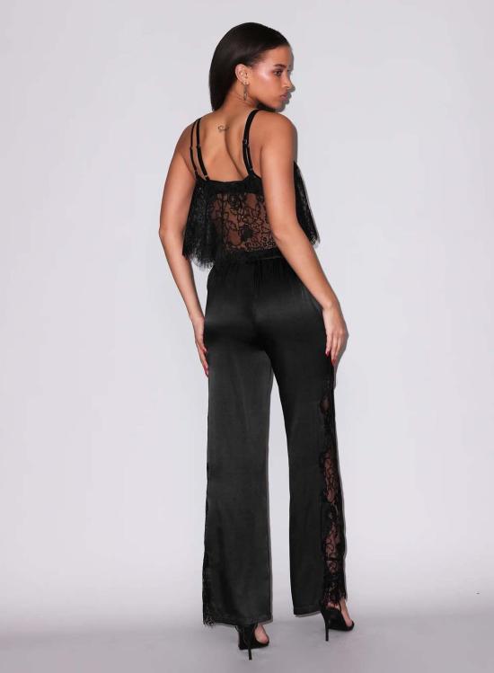  플뢰르 뒤 말 캐미솔 Fleur Du Mal Juliet 레이스 플러터 캐미 블랙 - FLEUR DU MAL