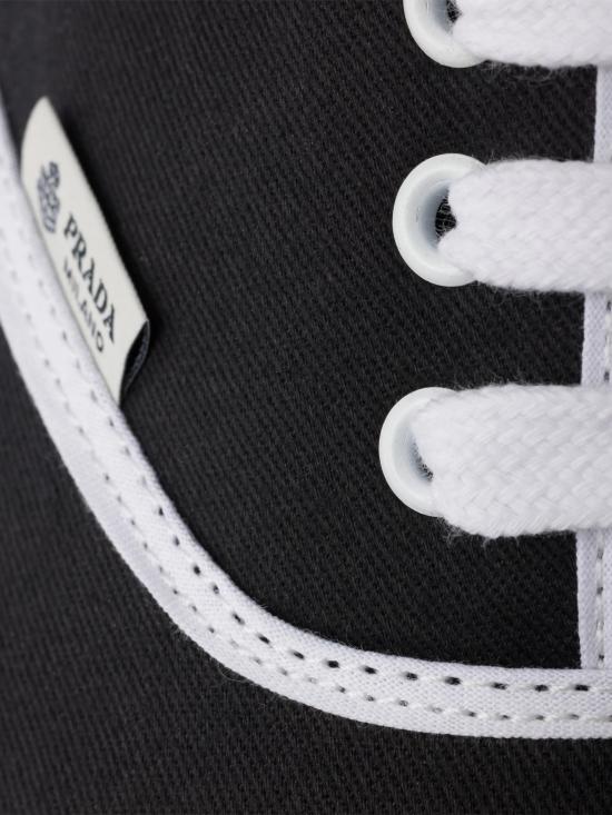26SS 프라다 드릴 패브릭 스니커즈 2EE467 3LKE F0632 BLACK DOM - PRADA