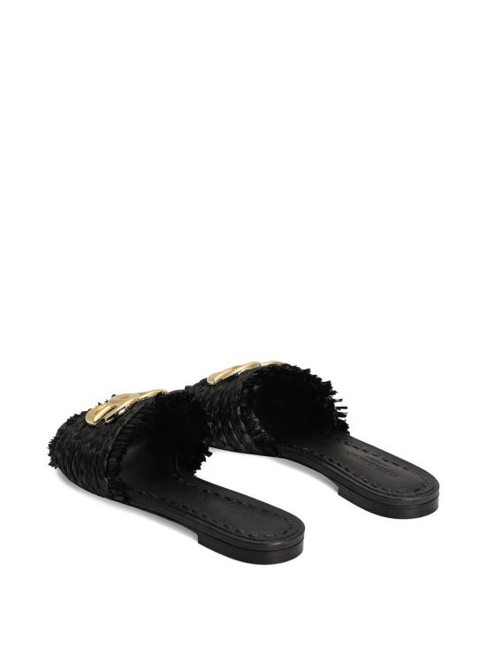26SS 돌체앤가바나 라피아 브레이드 슬리퍼 CQ0646AN2178B956 - DOLCE & GABBANA