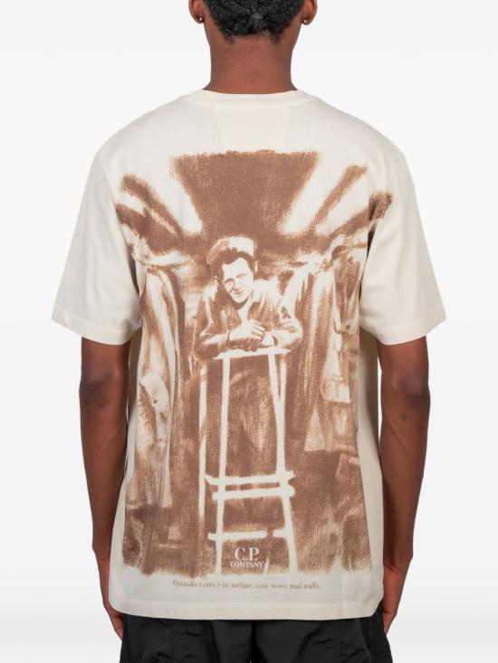 26SS 씨피 컴퍼니 반팔 티셔츠 20CMTS291A 005431G 114 FROZEN DEW DOM - C.P. COMPANY