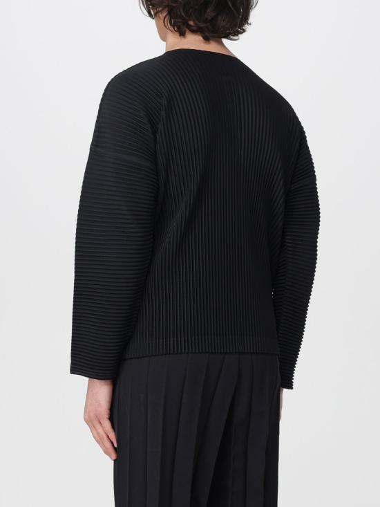 26SS 옴므 플리세 이세이 미야케 긴팔 티셔츠 HP66JK02315 BLACK DOM - HOMME PLISSE' ISSEY MIYAKE