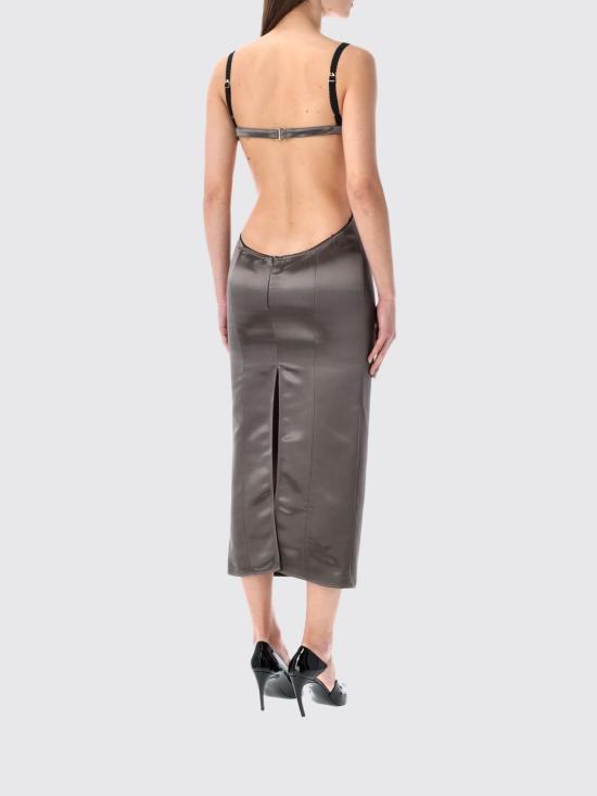 26SS 디 아티코 미디 원피스 WCW00279VVV112AA 708 Grey - THE ATTICO