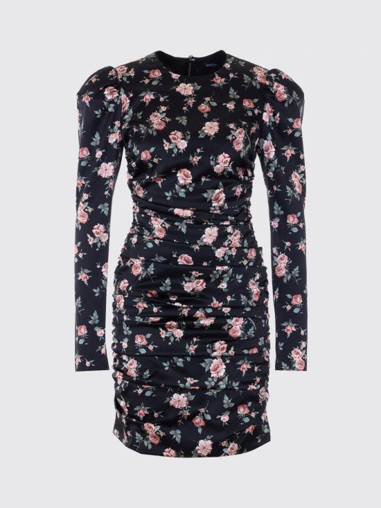 26SS 돌체앤가바나 빈티지 로즈 프린트 드레이프 드레스 F60G3TFSA8H HN5XQ Pink - DOLCE & GABBANA