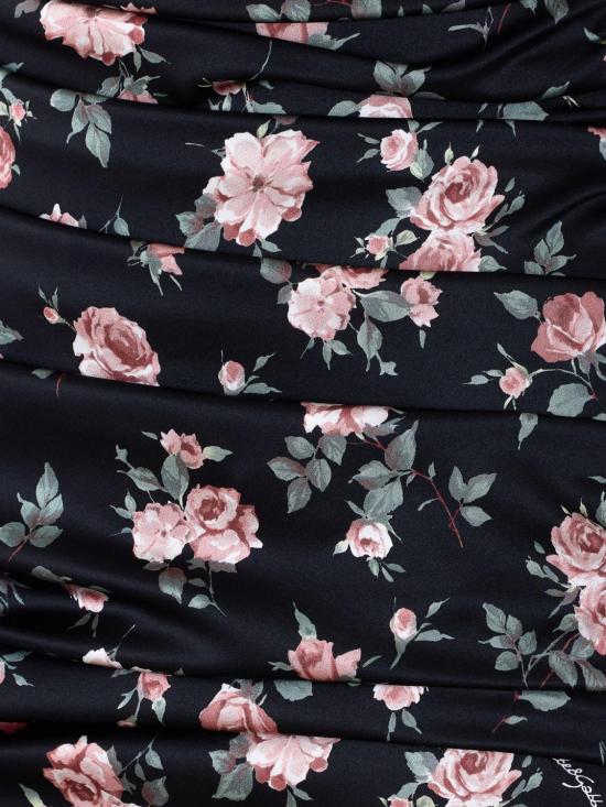 26SS 돌체앤가바나 빈티지 로즈 프린트 드레이프 드레스 F60G3TFSA8H HN5XQ Pink - DOLCE & GABBANA