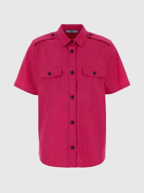 26SS 프라다 셔츠 P432JSOOO1XV2 F0029 Fuchsia