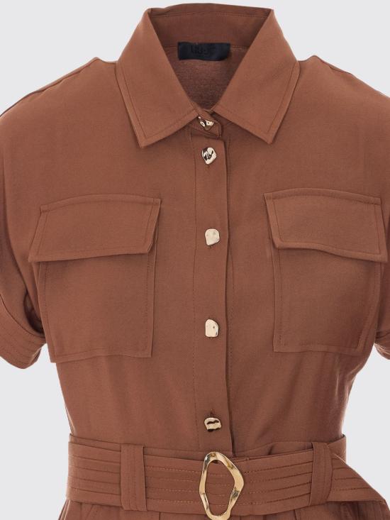 26SS 리우조 미디 원피스 CA6299T2508 09032 Brown - LIU JO