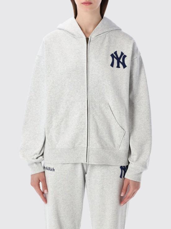 26SS 스포티앤리치 후드 티셔츠 ST088610300GY03 19 Grey