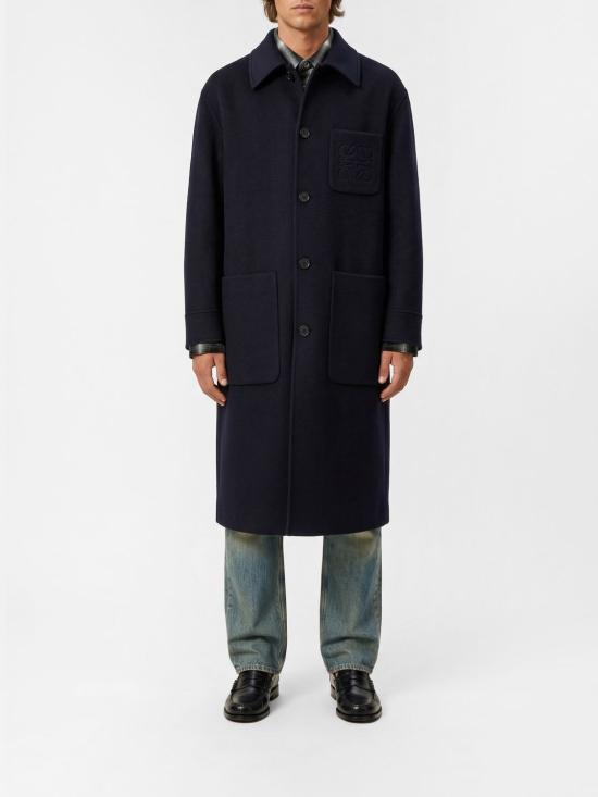 26SS 로에베 코트 H526Y01WDO NAVYGREY Navy